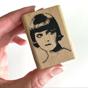 Louise Brooks rubber stamp